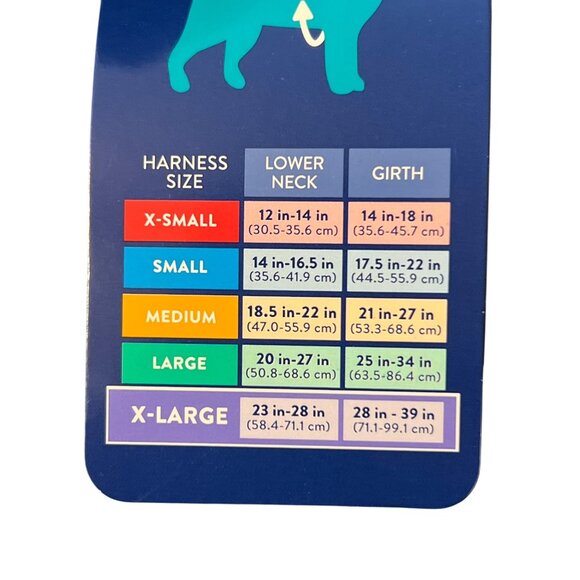 Top Paw Teal Cheetah Adjustable Fashion Comfort Dog Pet Harness Size XL NWT - Picture 5 of 5